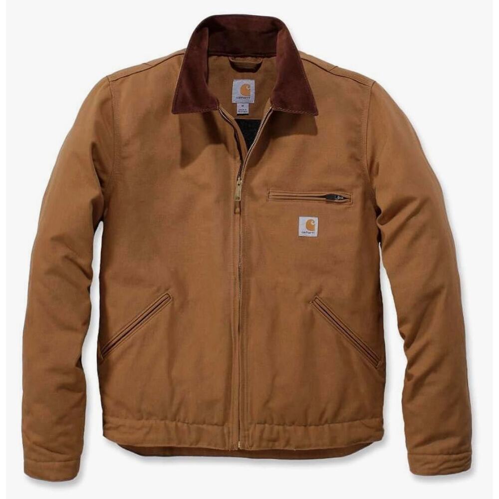 New Carhartt Duck Detroit Jacket Work Utility Outerwear Brown 3XL Big Tall Men